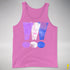 Drag Pride Grunge Exclamation Points Premium Tank Top - Neon Pink